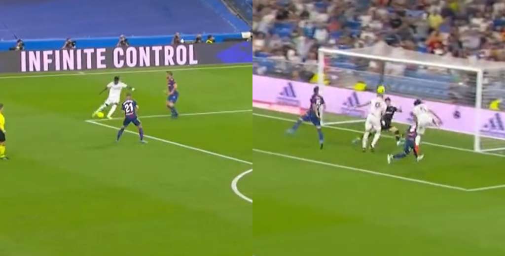 Vinicius se la puso en la cabeza y Benzema no falló: gol histórico en el Madrid