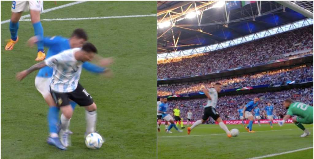 Lo de Messi es brutal: lo dejó pintado a Di Lorenzo y le sirvió el gol a Lautaro