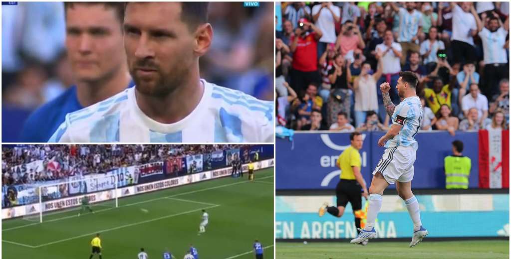 Siempre el 10: Lionel Messi abrió el marcador con un golazo de penal