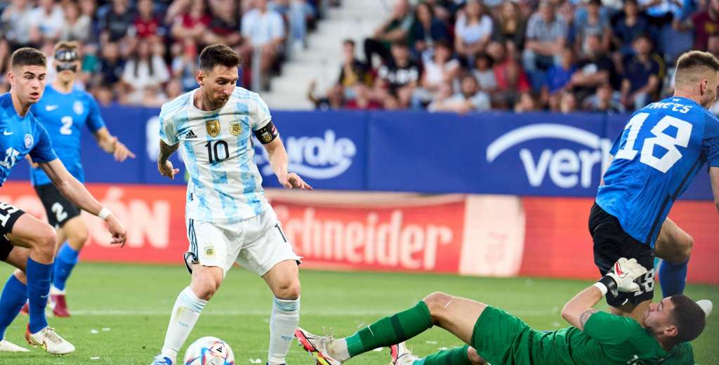 Messi en modo Dios: le metió 5 goles a Estonia