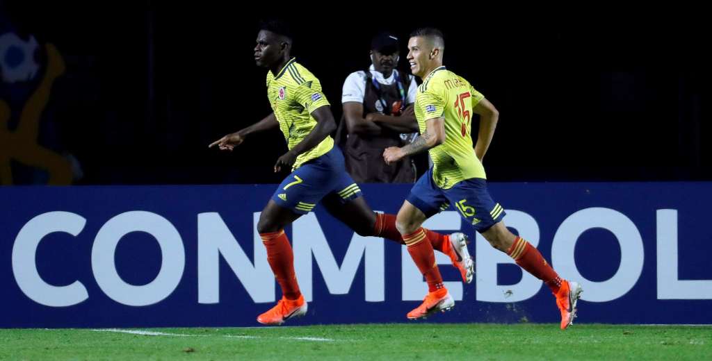 Un brillante pase de James y gol de Zapata le dieron el triunfo a Colombia