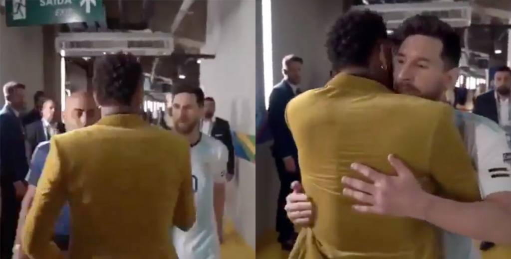 Neymar fue a saludar a Messi y a darle la notica más explosiva