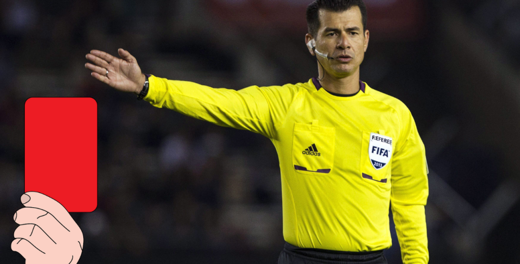 The referee who sent himself off