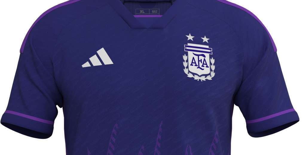 Esta será la camiseta suplente de la Selección Argentina en el Mundial