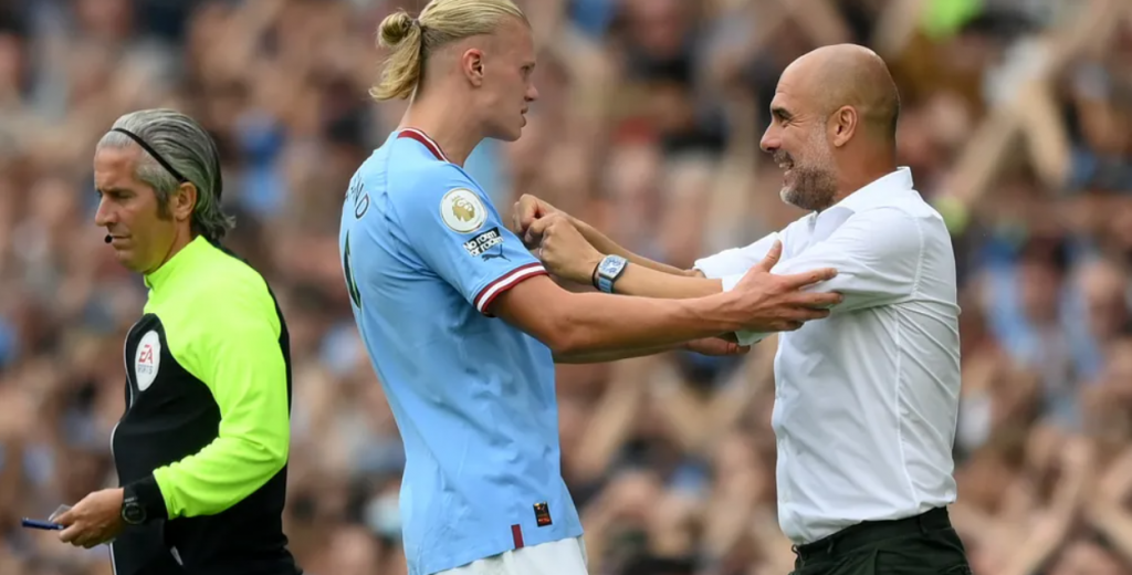"Thank you for choosing us": Guardiola glad Haaland plays for City amid petition to ban him