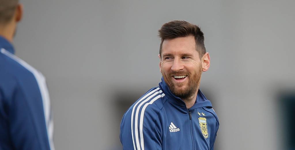 Qué hacía Messi cuando recibió la sanción de la Conmebol