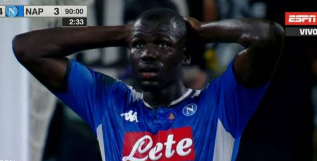 Koulibaly arruina la hazaña del Napoli contra la Juventus con un gol en contra