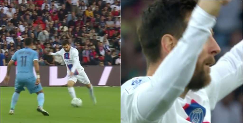 Bestia, animal, fuera de control: Messi le arrancó el arco al Troyes