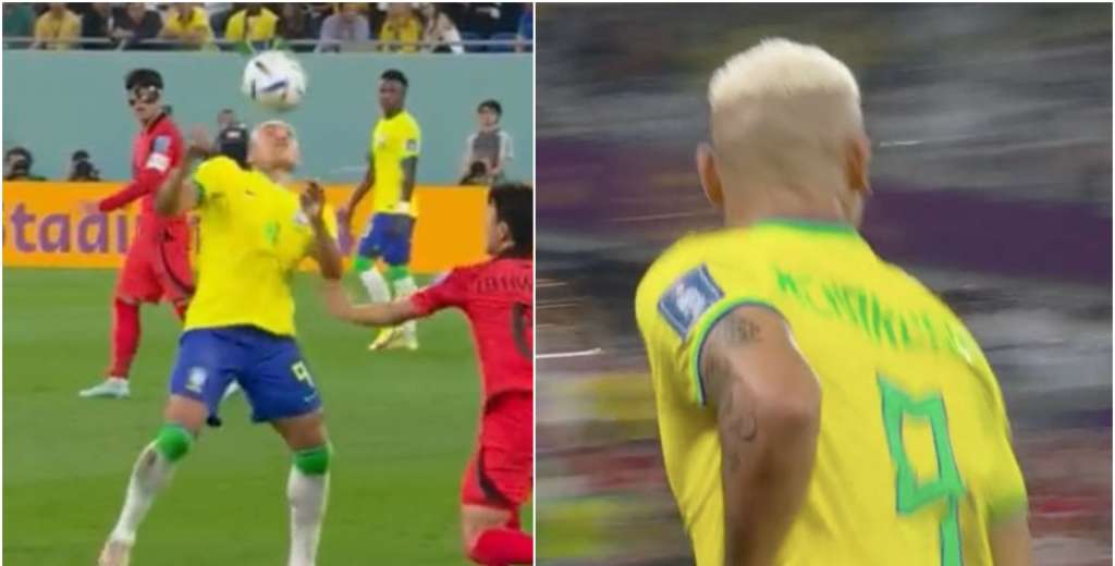 Así juega Brasil: Richarlison sacó a bailar a los coreanos y convirtió un golazo