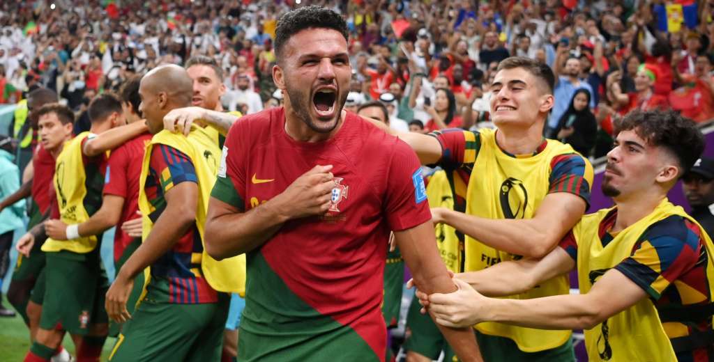 Con un intratable Goncalo Ramos, Portugal goleó a Suiza 6-1 y está en cuartos del Mundial