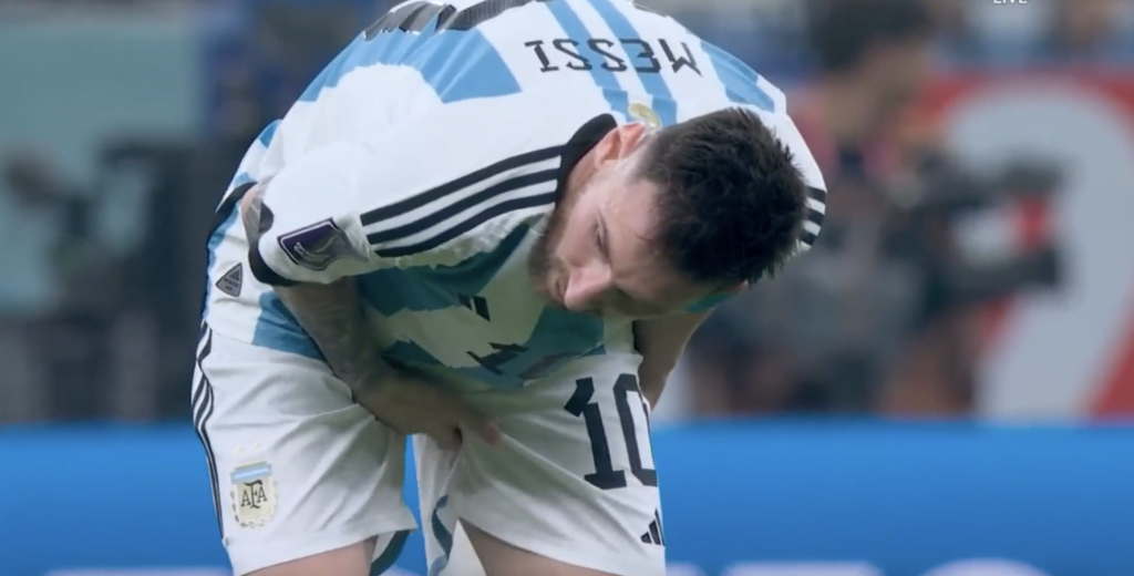 El momento que paralizó a un país entero: Messi sentía dolores y se tocaba
