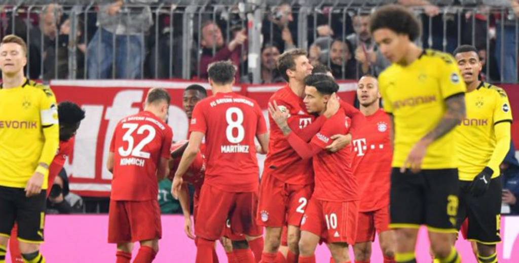 El Dortmund fue humillado por el Bayern: pateó cero tiros al arco 