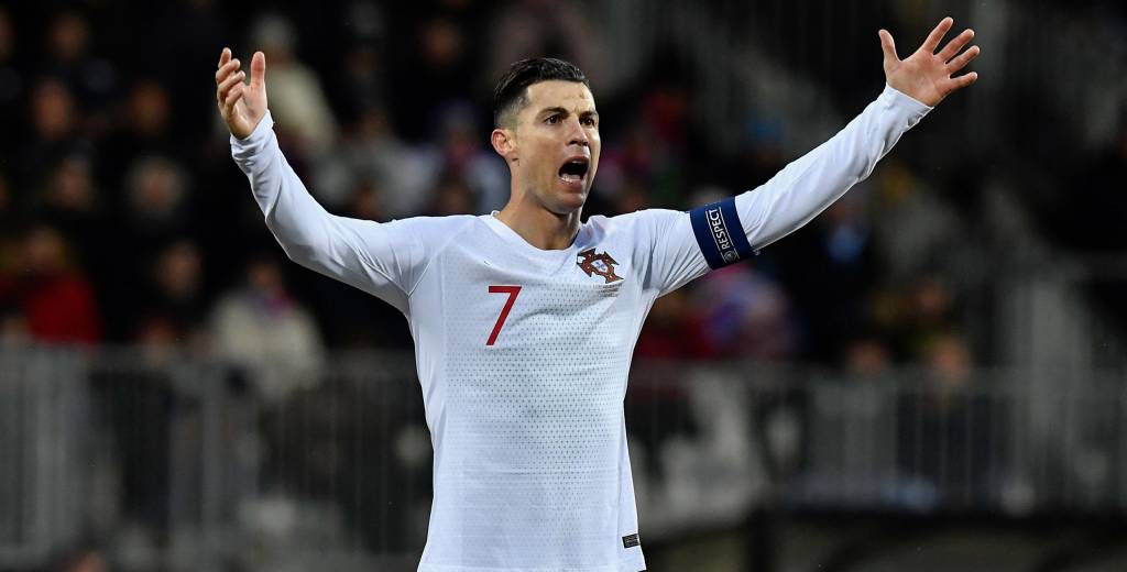 Cristiano Ronaldo, furioso después del partido con Luxemburgo