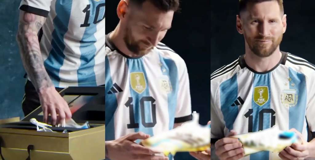 Adidas le dio sus nuevos botines ¡Y a Messi le encantó esto que tienen!