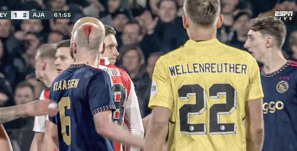 Escándalo y disturbios en Países Bajos: Ajax terminó con un jugador sangrando
