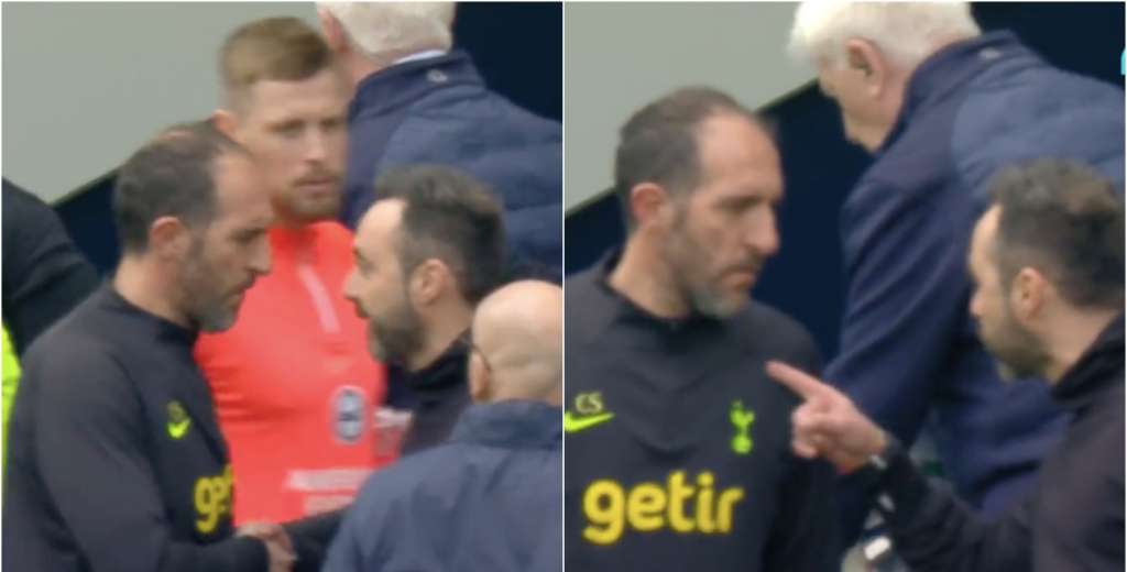 El técnico del Tottenham fue a saludar y terminó todo mal: De Zerbi lo amenazó