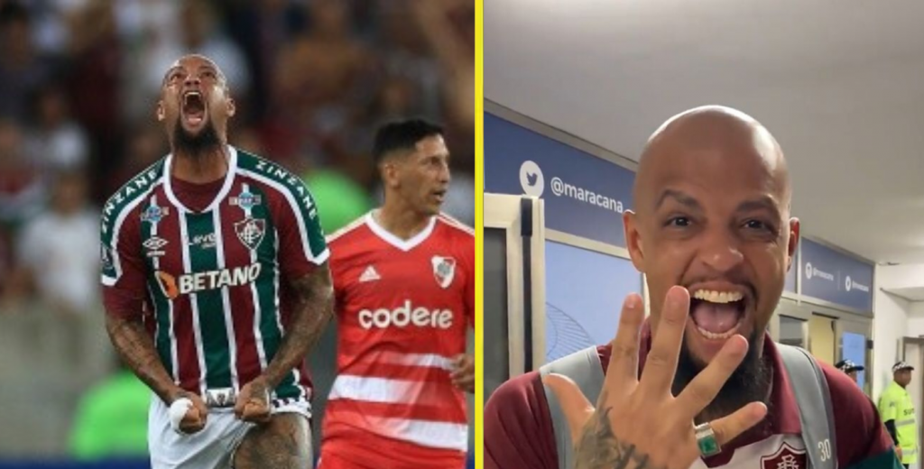 Felipe Melo no tuvo piedad y se burló de River tras la goleada de Fluminense