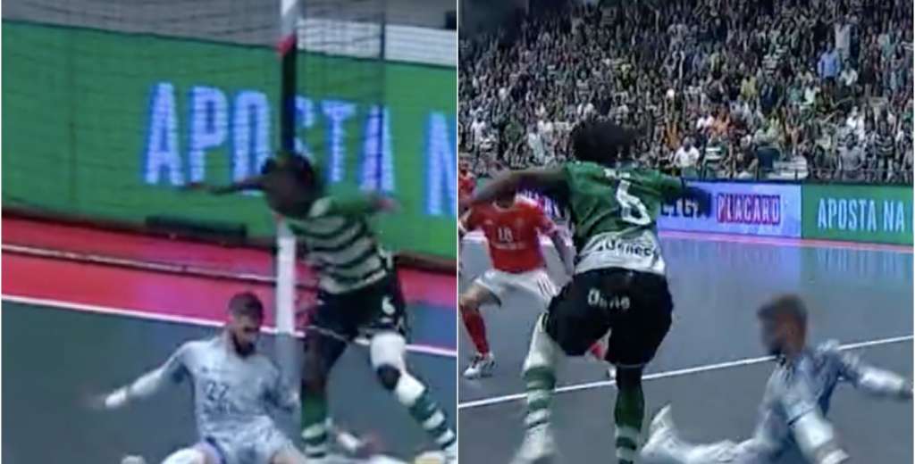 Jugada surrealista: Zicky Te, del Sporting Lisboa, hace el gol del año en futsal