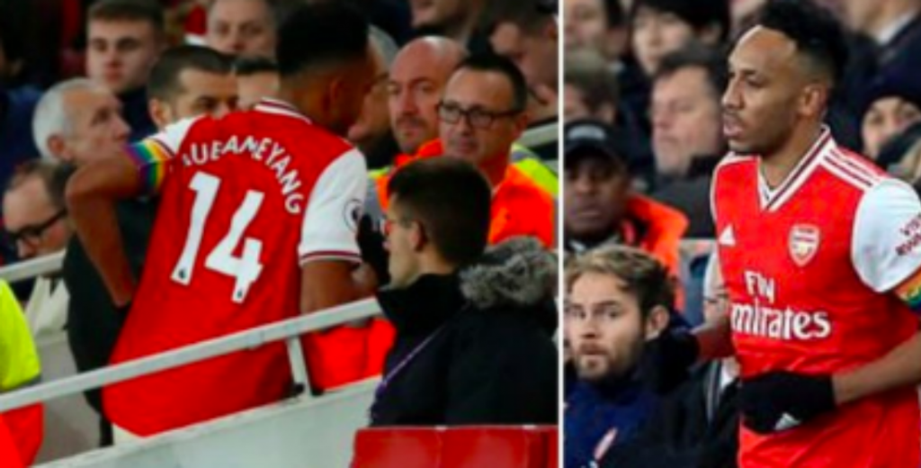 Escándalo en el Arsenal: Aubameyang se va al vestuario cuando le hacen un gol