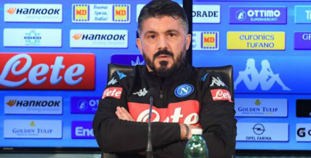 Napoli presentó a Gattuso y dejó una dura frase contra Carlo Ancelotti