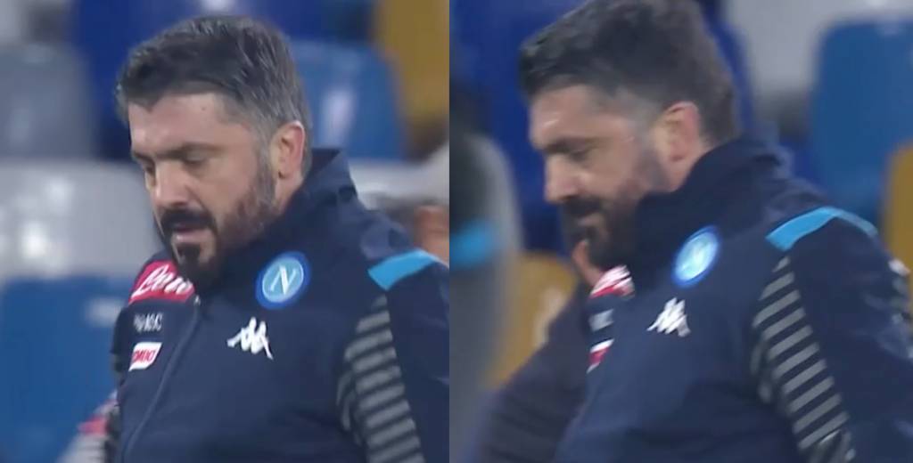 Napoli perdió 2-1 sobre la hora y Gattuso quería matar a sus jugadores