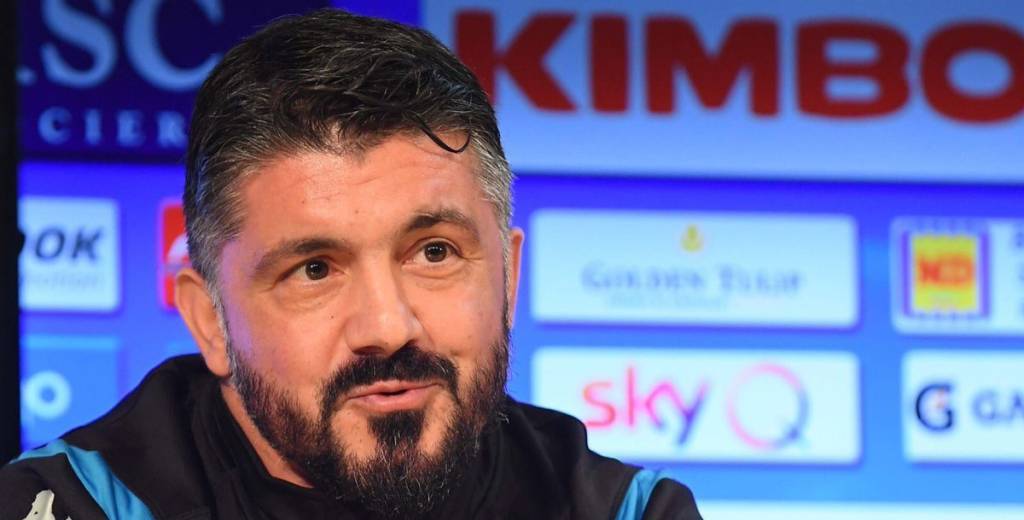 Gattuso calentó Napoli - Barcelona con una picante frase en rueda de prensa