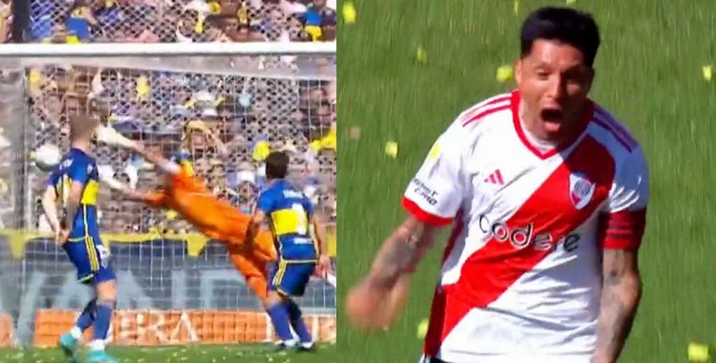 ¡Qué gol! Enzo Pérez y Rondón le rompieron el arco a Boca y River festejó