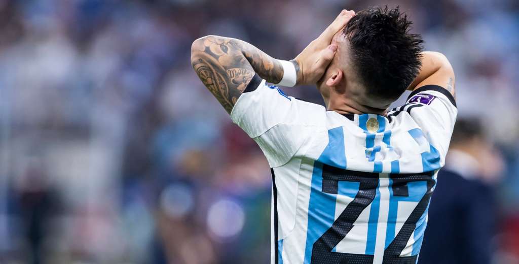 Está destruido: no mete un gol con Argentina hace más de un año