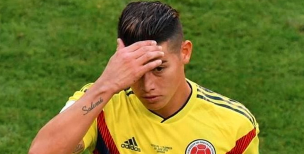 La Selección Colombia sufre por James Rodríguez