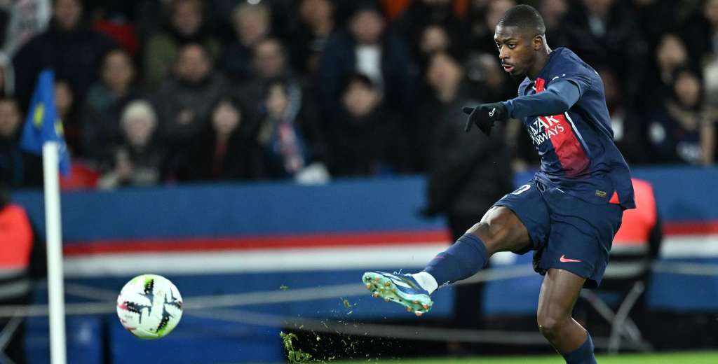 ¡Por fin! Dembélé hizo un gol para el PSG, y fue un golazo total
