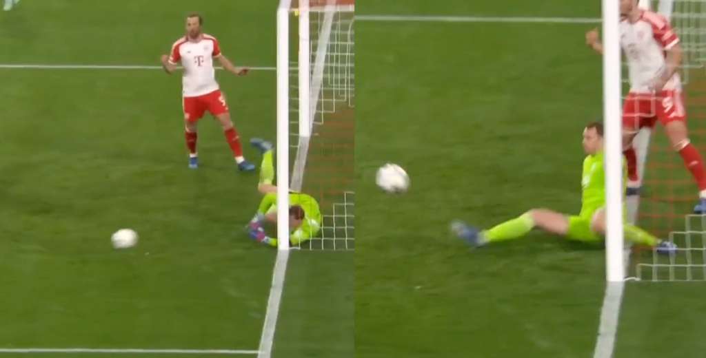 Hay que verla para creerla: la brutal doble atajada de Neuer en el piso