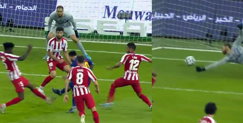 Messi hizo un gol bestial entre 4 jugadores del Atlético ¡y el VAR lo anuló!