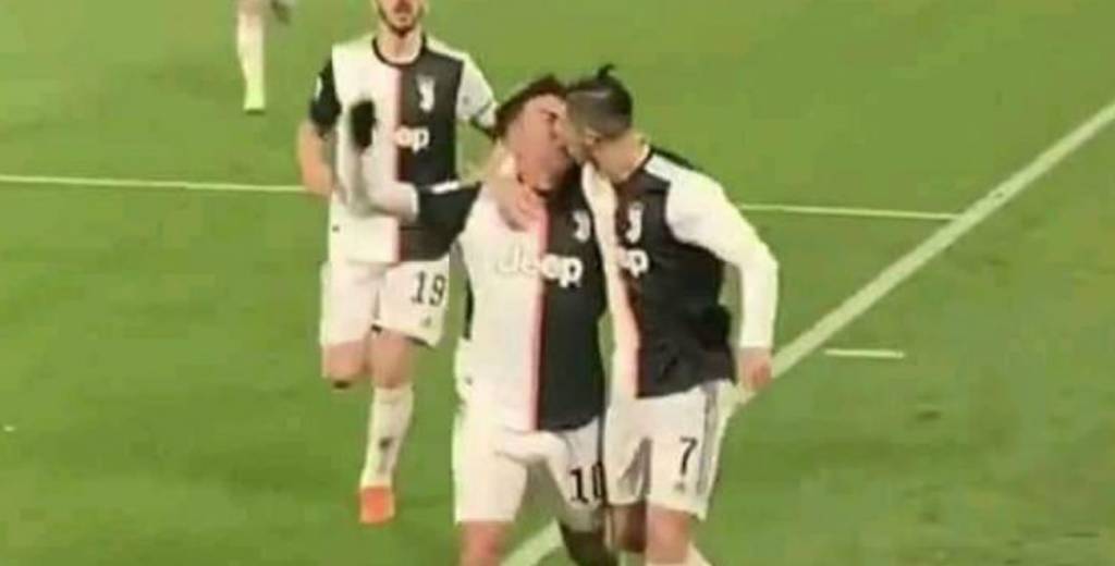 La reacción de Leonardo Bonucci al ver el beso de Cristiano y Dybala