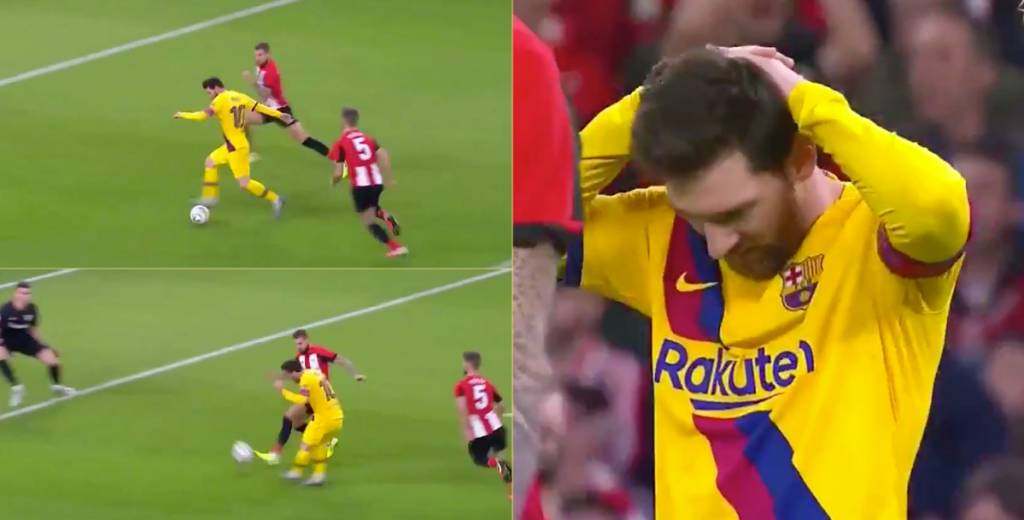 El gol increíble que erró Messi con el Barcelona